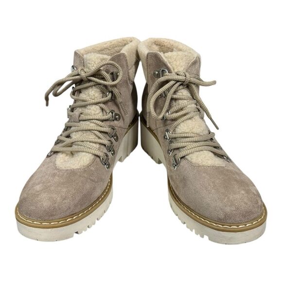 Sonoma Goods For Life Ortholite Eco Women's Taupe Suede Ankle Boots Booties 9 - Picture 3 of 6